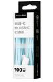 Kábel USB-C/USB-C 100W 1,5 m modrý Kruger&amp;Matz KM1272-1,5BL Basic Kabel USB-C / USB-C 100W 1,5 m modrý Kruger&Matz KM1272-1,5BL Basic