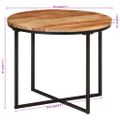 vidaXL Konferenčný stolík 55x55x45 cm akáciový masív a železo