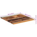 vidaXL Štvorcová stolová doska 60x60 cm, 25-27 mm, recyklovaný masív