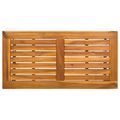 vidaXL Vonkajší stôl Čierny 80 x 40 x 40 cm Oceľ a poly ratan