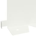 vidaXL Obrubník trávnika 30 ks 102 x 15 x 4 cm Oceľ Biela