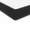 vidaXL Matrac s taštičkovými pružinami stredná tvrdosť čierny 90x190x20 cm zamat