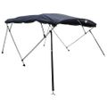vidaXL Strieška Bimini so 4 oblúkmi a stenami 243x(230-244)x137 cm