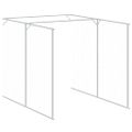 vidaXL Búda pre psa s výbehom svetlo sivá 165x1271x181 cm pozink. oceľ