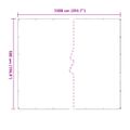 vidaXL Priehľadná plachta s okami 5x10 m PVC
