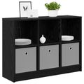 vidaXL Servírovacia skriňa Čierny dub 88,5 x 27,5 x 63,5 cm