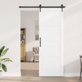 vidaXL Posuvné dvere ORKDAL 83 x 232 cm Borovicový masív Biela
