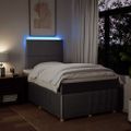 vidaXL Boxspring posteľ s matracom sivohnedý 120x200 cm látka