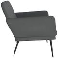 vidaXL Lavička sivá 107x80x81 cm umelá koža