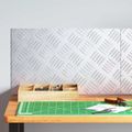 vidaXL Schodový rošt 2 ks 50 x 30 cm Strieborná Hliník Obdĺžnikový