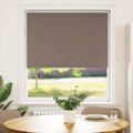 vidaXL Roleta zatemnenie Coffee 100x150cm Šírka látky 95,7cm Polyester
