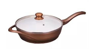 Keramická panvica so skl. pokrievkou Bravo GOLD B-5082 Keramická pánev se skl. poklicí Bravo GOLD B-5082