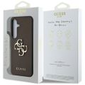 Guess HC PU Grained Big 4G and Classic Logo case for Samsung Galaxy S25 Plus brown