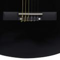 vidaXL Klasická gitara pre začiatočníkov s taškou čierna 4/4 39"