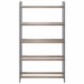 vidaXL Regál na topánky sivý 45x24x81 cm spracované drevo