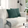 vidaXL Vankúše na pohovku 2 pcs Tmavozelená 45 x 45 cm