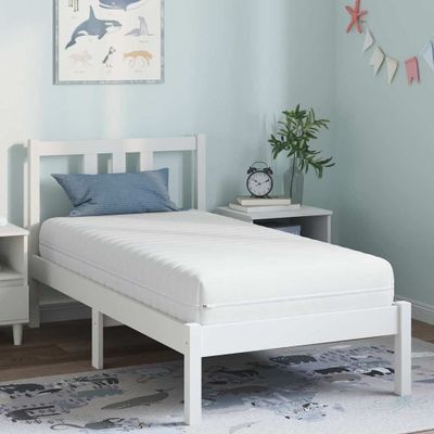vidaXL Matrac Biely 80 x 160 cm Tašková pružina