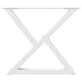 vidaXL Nohy konferenčného stolíka 2 ks biele 60 x (42-43,3) cm oceľové