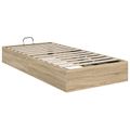 vidaXL Otomanový posteľný rám s úložiskom Sonoma dub 203 x 90 x 25 cm