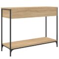 vidaXL Konzolový stolík dub sonoma 100x34,5x75 cm kompozitné drevo
