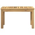 vidaXL Konferenčný stolík Biela 60,5 x 30 x 36 cm Pevné akáciové drevo