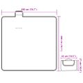 vidaXL Pikniková deka skladacia modrá vlnková 200x200 cm zamat