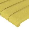 vidaXL Čelo postele s LED zelené 183x16x78/88 cm látka