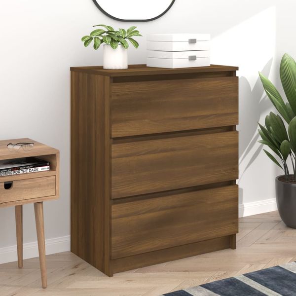 vidaXL Komoda hnedý dub 60x35x76 cm spracované drevo