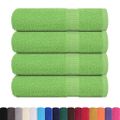vidaXL Osušky do kúpeľne FROGN 4 ks jablkovo zelené 100x150 cm 360 g/m²