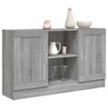 vidaXL Komoda sivý dub sonoma 120x30,5x70 cm spracované drevo