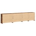 vidaXL LED komoda Staré drevo 283 x 37 x 67 cm Kompozitné drevo