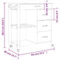 vidaXL Kuchynský vozík MONZA 84x40x88,5 cm borovicový masív
