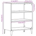 vidaXL Komoda staré drevo 57x35x70 cm kompozitné drevo