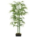 vidaXL Umelý bambusový strom 384 listov 120 cm zelený