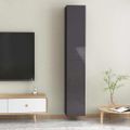vidaXL TV skrinky 2 ks, lesklé sivé 30,5x30x90 cm, kompozitné drevo