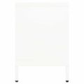 vidaXL TV skrinka biela 105x35x52 cm oceľ a sklo