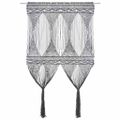 vidaXL Záclona macrame antracitová 140x240 cm bavlna