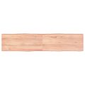 vidaXL Stolová doska svetlohnedá 180x40x(2-6)cm ošetrený masív hrany