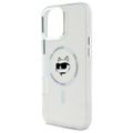 Puzdro Karl Lagerfeld pre iPhone 16 Pro Max 6,9" KLHMP16XHLSCHH biela Hard IML Metal Choupette Head MagSafe