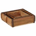 vidaXL Podnos 2 ks Hnedá 29 x 31 x 10 cm Masívne obnovené drevo