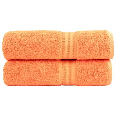 vidaXL Premium sprchové uteráky SOLUND 2 ks Orange 70x140 cm 600 gsm