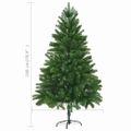 vidaXL Osvetlený umelý vianočný stromček s guľami 180 cm, zelený