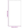 vidaXL Rohož Beige a čierna 120 x 250 cm 100% polyamid