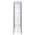 vidaXL Oblúkový gabionový kôš 6 ks 400x50x200/220cm pozinkované železo