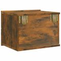 vidaXL Nočný stolík dymový dub 40x30x30 cm spracované drevo