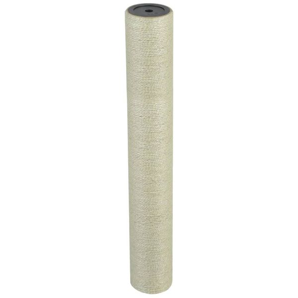 vidaXL Stĺpik na škrabanie pre mačky, 8x55 cm, 10 mm, béžový