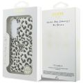 Puzdro Guess IML Leopard Print Triangle MagSafe pre Samsung Galaxy S26 čierna