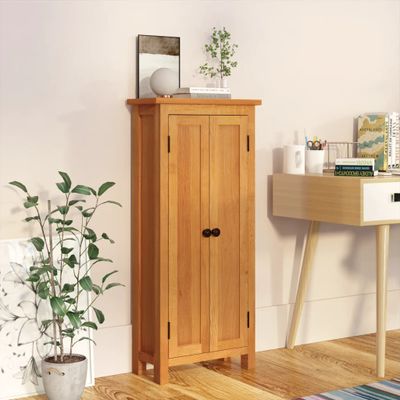 vidaXL Skladovacia skriňa 50x22x110 cm dubový masív
