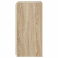 vidaXL TV nástenné skrinky s LED svetlami 2 ks dub sonoma 30,5x35x70cm