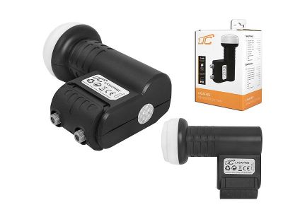 LNB Twin 0,1 dB, LTC LXSAT402, čierna